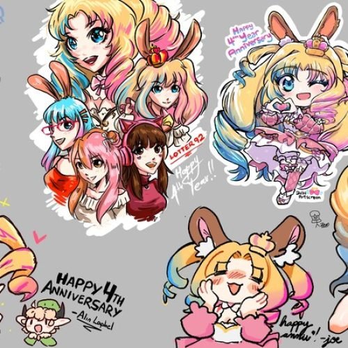 hime-s-4th-stream-anniversary-doodle-wall1